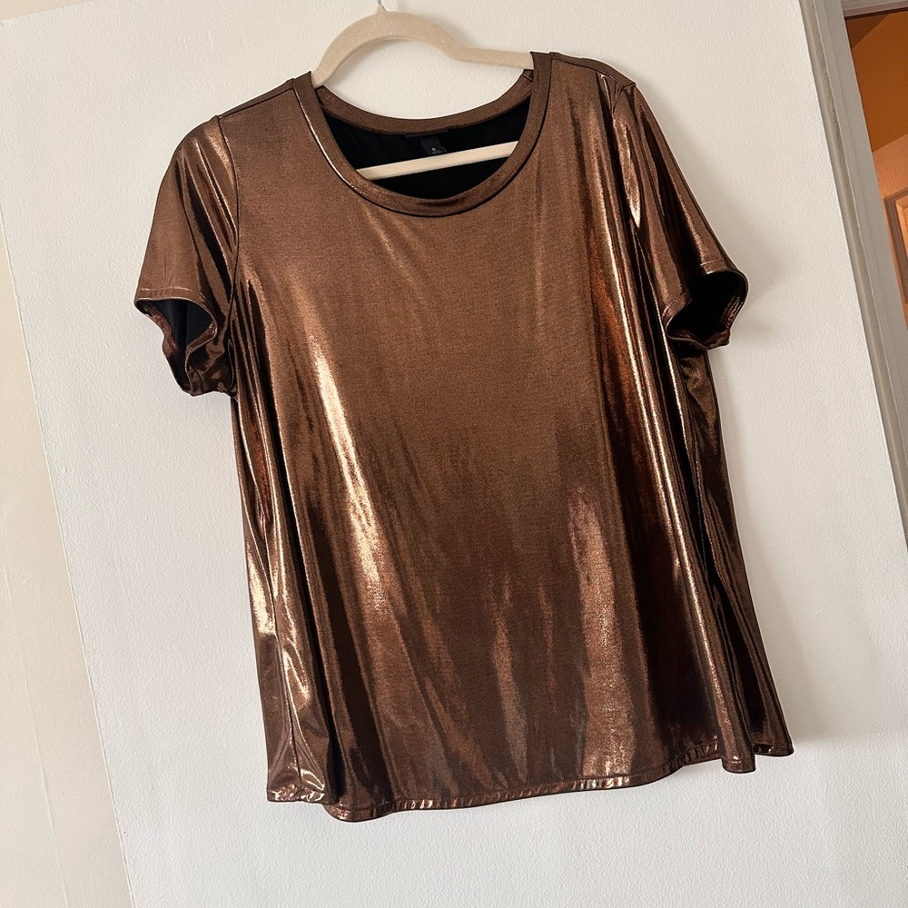 Metallic Brown Women's Top